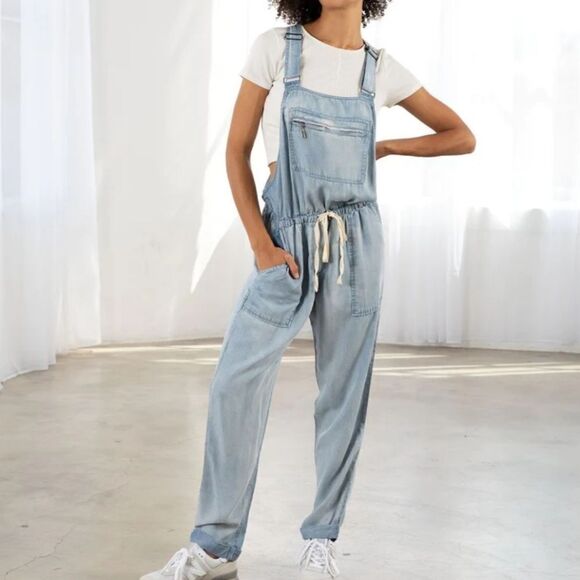LOVESTITCH Pax Overall Reagan Wash Tencel Jumpsuit - Picture 1 of 16